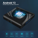 X88 Pro 13 Android 13.0 Smart TV Box mit Fernbedienung, RK3528 Quad-Core, 4G+32GB, 4G+32GB