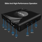 X88 Pro 13 Android 13.0 Smart TV Box mit Fernbedienung, RK3528 Quad-Core, 4G+64GB, 4G+64GB