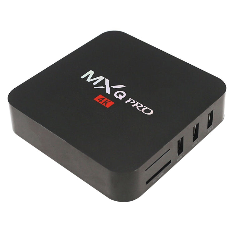 MXQ PROi 1080P 4K HD Smart TV BOX mit Fernbedienung, Android 7.1 S905W Quad-Core Cortex-A53 bis zu 2GHz, RAM: 2GB, ROM: 16GB, Unterstützt WiFi, UK-Stecker, 2GB+16GB, UK-Stecker