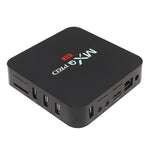 MXQ PROi 1080P 4K HD Smart TV BOX mit Fernbedienung, Android 7.1 S905W Quad-Core Cortex-A53 bis zu 2GHz, RAM: 2GB, ROM: 16GB, Unterstützt WiFi, UK-Stecker, 2GB+16GB, UK-Stecker