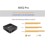 MXQ PROi 1080P 4K HD Smart TV BOX mit Fernbedienung, Android 7.1 S905W Quad-Core Cortex-A53 bis zu 2GHz, RAM: 2GB, ROM: 16GB, Unterstützt WiFi, UK-Stecker, 2GB+16GB, UK-Stecker