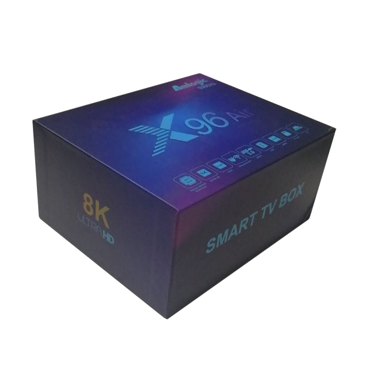 X96 Air 8K Smart TV BOX Android 9.0 Mediaplayer mit Fernbedienung, Quad-Core Amlogic S905X3, RAM: 4GB, ROM: 32GB, Dual-Band WiFi, Bluetooth, AU-Stecker, 4GB+32GB