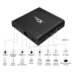 X96 Air 8K Smart TV BOX Android 9.0 Mediaplayer mit Fernbedienung, Quad-Core Amlogic S905X3, RAM: 4GB, ROM: 64GB, Dual-Band WiFi, Bluetooth, AU-Stecker, 4GB+64GB
