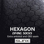 SLINX 1702 3mm Neopren Rutschfeste Warme Tauchsocken, S, M, L, XL
