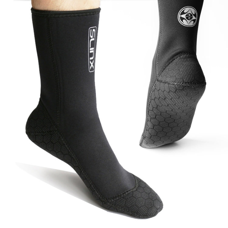 SLINX 1702 3mm Neopren Rutschfeste Warme Tauchsocken, S, M, L, XL