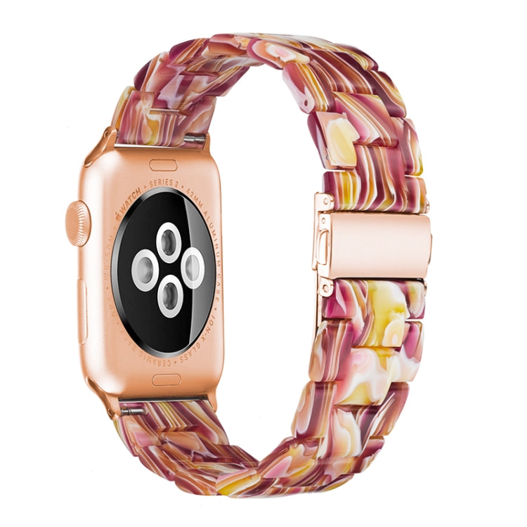 Einfaches Harz-Uhrenarmband für Apple Watch Series 4 40mm & Series 3 & 2 & 1 38mm, für Apple Watch Series 4 44mm & Series 3 & 2 & 1 42mm