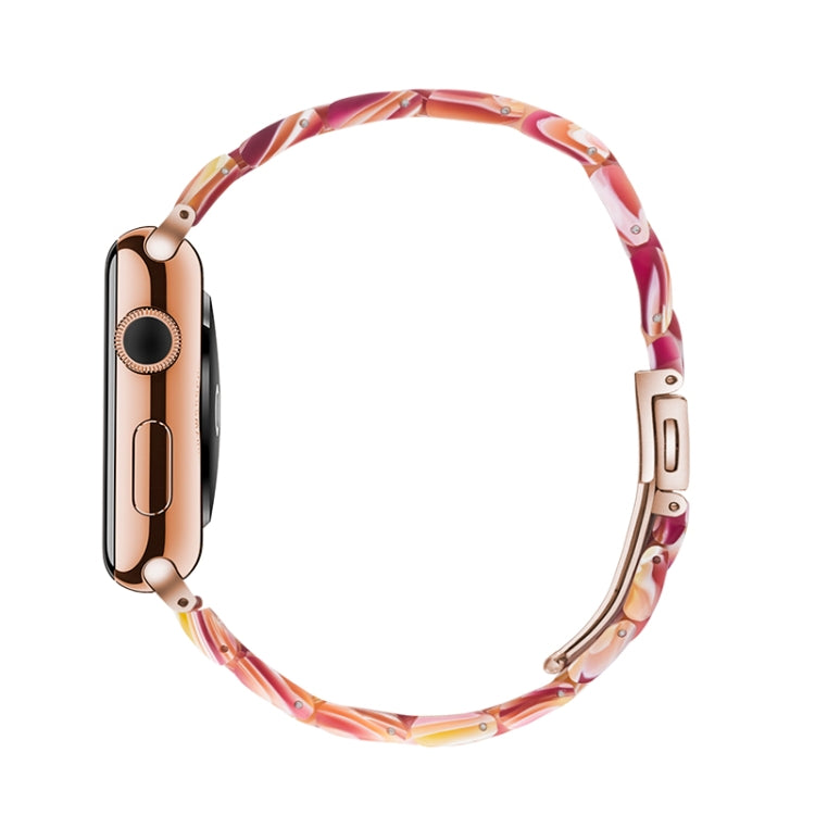 Einfaches Harz-Uhrenarmband für Apple Watch Series 4 40mm & Series 3 & 2 & 1 38mm, für Apple Watch Series 4 44mm & Series 3 & 2 & 1 42mm