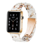 Einfaches Harz-Uhrenarmband für Apple Watch Series 4 40mm & Series 3 & 2 & 1 38mm, für Apple Watch Series 4 44mm & Series 3 & 2 & 1 42mm