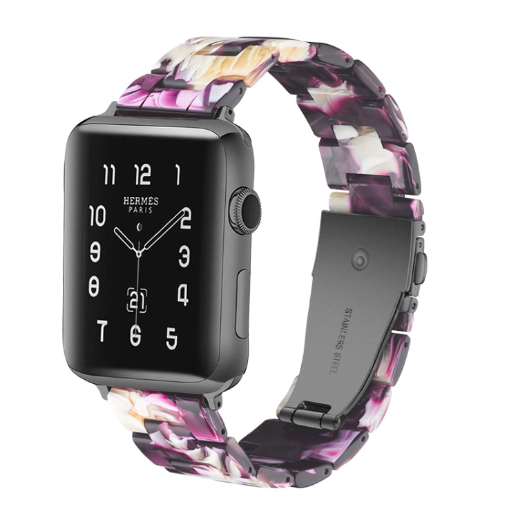 Einfaches Harz-Uhrenarmband für Apple Watch Series 4 40mm & Series 3 & 2 & 1 38mm, für Apple Watch Series 4 44mm & Series 3 & 2 & 1 42mm