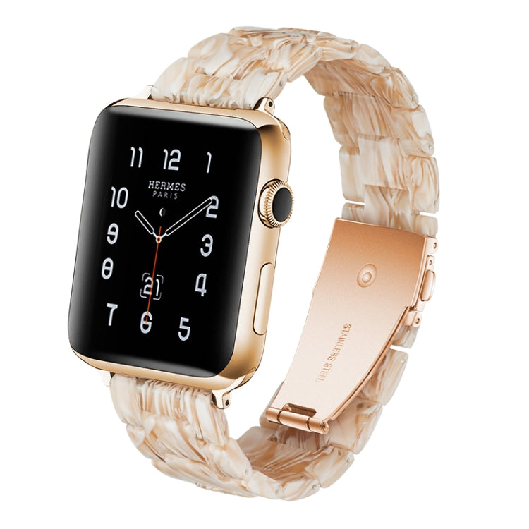 Einfaches Harz-Uhrenarmband für Apple Watch Series 4 40mm & Series 3 & 2 & 1 38mm, für Apple Watch Series 4 44mm & Series 3 & 2 & 1 42mm