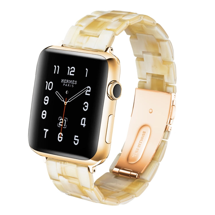 Einfaches Harz-Uhrenarmband für Apple Watch Series 4 40mm & Series 3 & 2 & 1 38mm, für Apple Watch Series 4 44mm & Series 3 & 2 & 1 42mm
