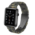 Einfaches Harz-Uhrenarmband für Apple Watch Series 4 40mm & Series 3 & 2 & 1 38mm, für Apple Watch Series 4 44mm & Series 3 & 2 & 1 42mm