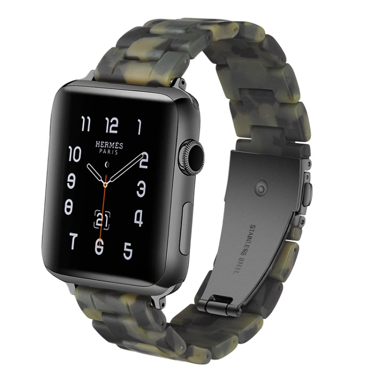 Einfaches Harz-Uhrenarmband für Apple Watch Series 4 40mm & Series 3 & 2 & 1 38mm, für Apple Watch Series 4 44mm & Series 3 & 2 & 1 42mm