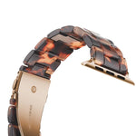 Schlichtes, modisches Uhrenarmband aus Kunstharz für Apple Watch Series 4 (44 mm), Series 3, 2 und 1 (42 mm), Series 4 (40 mm), Series 3, 2 und 1 (38 mm) und Series 4 (44 mm), Series 3, 2 und 1 (42 mm).