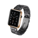 Schlichtes, modisches Uhrenarmband aus Kunstharz für Apple Watch Series 4 (44 mm), Series 3, 2 und 1 (42 mm), Series 4 (40 mm), Series 3, 2 und 1 (38 mm) und Series 4 (44 mm), Series 3, 2 und 1 (42 mm).