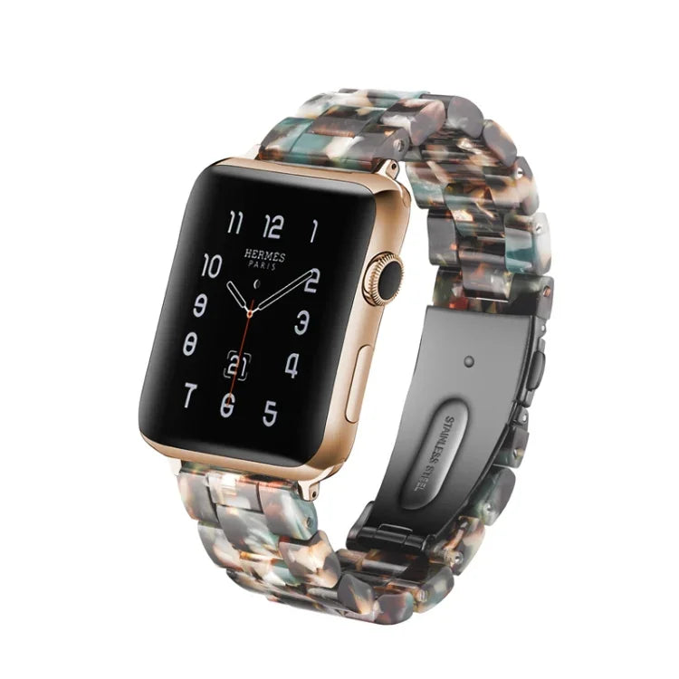 Schlichtes, modisches Uhrenarmband aus Kunstharz für Apple Watch Series 4 (44 mm), Series 3, 2 und 1 (42 mm), Series 4 (40 mm), Series 3, 2 und 1 (38 mm) und Series 4 (44 mm), Series 3, 2 und 1 (42 mm).