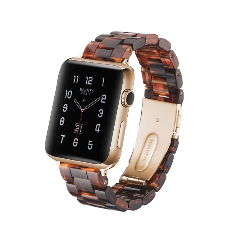 Schlichtes, modisches Uhrenarmband aus Kunstharz für Apple Watch Series 4 (44 mm), Series 3, 2 und 1 (42 mm), Series 4 (40 mm), Series 3, 2 und 1 (38 mm) und Series 4 (44 mm), Series 3, 2 und 1 (42 mm).