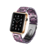 Schlichtes, modisches Uhrenarmband aus Kunstharz für Apple Watch Series 4 (44 mm), Series 3, 2 und 1 (42 mm), Series 4 (40 mm), Series 3, 2 und 1 (38 mm) und Series 4 (44 mm), Series 3, 2 und 1 (42 mm).