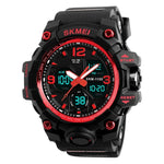 SKMEI 1155B Multifunktionale Herren Outdoor-Sport Armbanduhr mit großem Zifferblatt, wasserdicht und nachtleuchtend