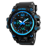 SKMEI 1155B Multifunktionale Herren Outdoor-Sport Armbanduhr mit großem Zifferblatt, wasserdicht und nachtleuchtend