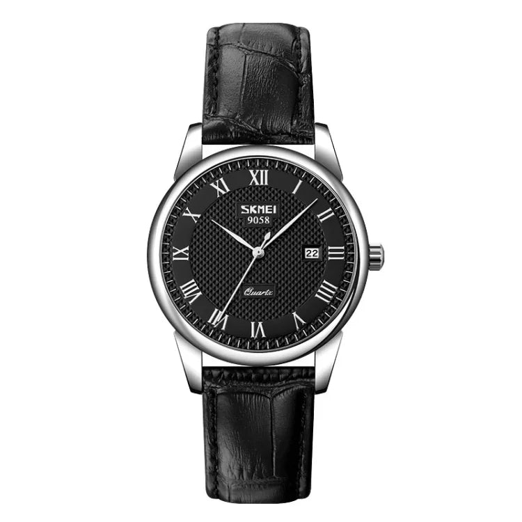 SKMEI 9058 Multifunktionale Outdoor-Mode Wasserdichte Quarz-Armbanduhr mit silbernem Gehäuse, EDA00092301A, EDA00092301B, EDA00092301C, EDA00092301D, EDA00092301E, EDA00092301F
