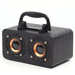 FT-4002 Kabellose Bluetooth-Retro-Subwoofer-Lautsprecher aus Holz, unterstützen TF-Karten- und USB-MP3-Wiedergabe, schwarz gemasert, gelb gemasert, rot gemasert