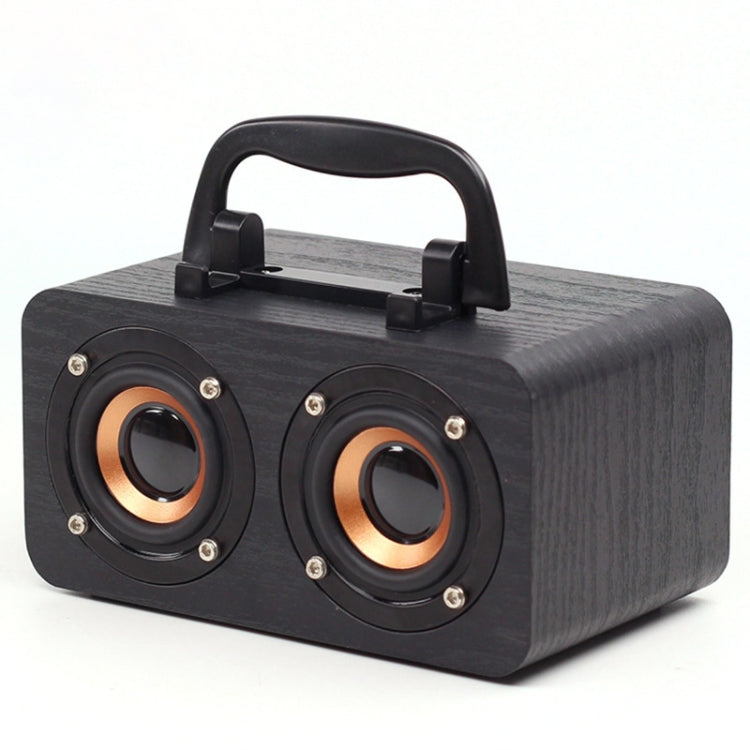 FT-4002 Kabellose Bluetooth-Retro-Subwoofer-Lautsprecher aus Holz, unterstützen TF-Karten- und USB-MP3-Wiedergabe, schwarz gemasert, gelb gemasert, rot gemasert