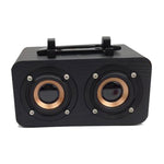 FT-4002 Kabellose Bluetooth-Retro-Subwoofer-Lautsprecher aus Holz, unterstützen TF-Karten- und USB-MP3-Wiedergabe, schwarz gemasert, gelb gemasert, rot gemasert