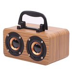 FT-4002 Kabellose Bluetooth-Retro-Subwoofer-Lautsprecher aus Holz, unterstützen TF-Karten- und USB-MP3-Wiedergabe, schwarz gemasert, gelb gemasert, rot gemasert