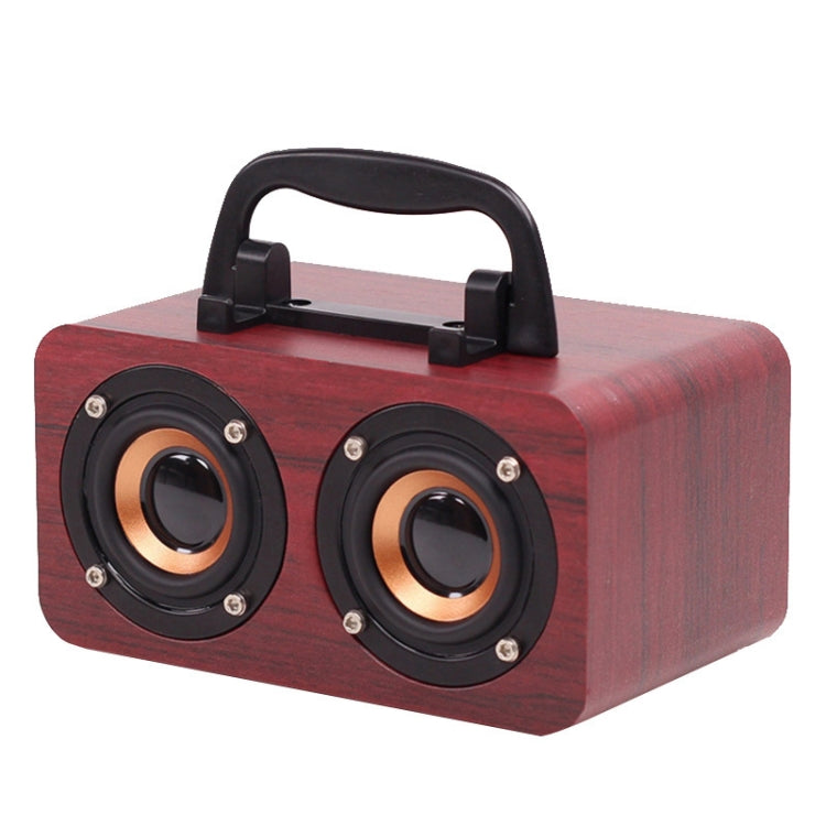 FT-4002 Kabellose Bluetooth-Retro-Subwoofer-Lautsprecher aus Holz, unterstützen TF-Karten- und USB-MP3-Wiedergabe, schwarz gemasert, gelb gemasert, rot gemasert
