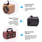 FT-4002 Kabellose Bluetooth-Retro-Subwoofer-Lautsprecher aus Holz, unterstützen TF-Karten- und USB-MP3-Wiedergabe, schwarz gemasert, gelb gemasert, rot gemasert