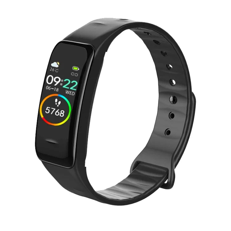 C1 Smartwatch mit 0,96-Zoll-Farbdisplay, IP67 wasserdicht, unterstützt Schlafüberwachung, Herzfrequenzmessung und Blutdruckmessung