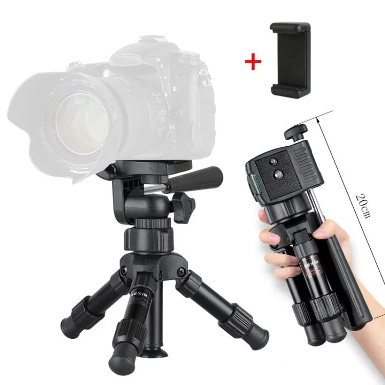 BEXIN MS02 Kleines, leichtes Tischstativ für Handys und DSLR-Kameras, MS02