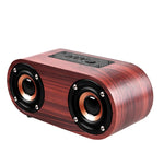 Q8 Bluetooth 4.2 Klassischer Bluetooth-Lautsprecher aus Holz mit Doppeltönern, Q8 (Rotbraune Holzmaserung), Q8 (Walnussmaserung)