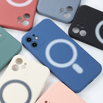 Silicone Full Coverage Shockproof Magsafe Case, For iPhone 12 mini, For iPhone 12, For iPhone 12 Pro, For iPhone 12 Pro Max