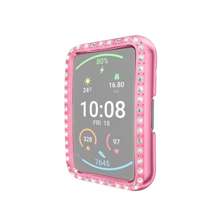 For Huawei Watch Fit Single Row Diamond PC Protective Case Cover