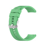 For Huawei Watch GT 2 42mm Silicone Replacement Wrist Strap Watchband, with Black Buckle, with Silver Buckle