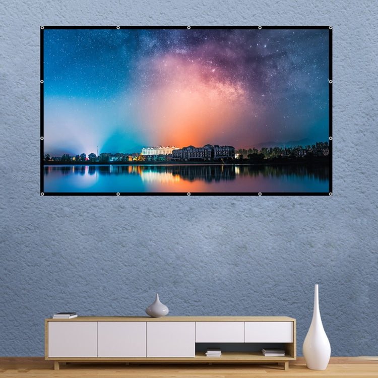 Faltbare Milchseide Polyester Projektorleinwand, 60 Zoll (16:9) Projektionsfläche: 133 x 75cm, 60 Zoll (4:3) Projektionsfläche: 120 x 90cm, 72 Zoll (16:9) Projektionsfläche: 159 x 90cm, 72 Zoll (4:3) Projektionsfläche: 146 x 110cm