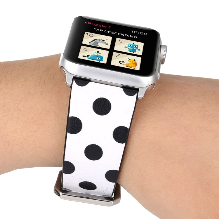 Fashion Dot Series Uhrenarmband für Apple Watch Series 6 & SE & 5 & 4 40mm / 3 & 2 & 1 38mm, für Apple Watch Series 7 41mm / 6 & SE & 5 & 4 40mm / 3 & 2 & 1 38mm, für Apple Watch Series 8&7 41mm / SE 2&6&SE&5&4 40mm / 3&2&1 38mm