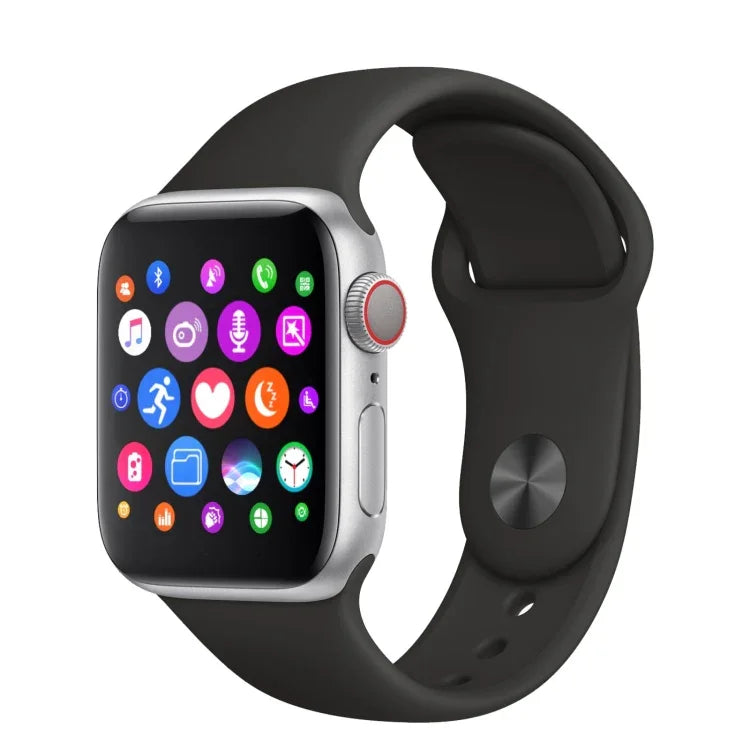 H55Pro Smartwatch mit 1,4-Zoll-TFT-Bildschirm und Bluetooth-Funktion, unterstützt Schlafüberwachung, Herzfrequenzmessung und Blutdruckmessung. Erhältlich mit Silikonarmband in verschiedenen Farben: Grün, Dunkelblau und Rosa.
