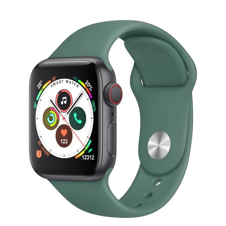 H55Pro Smartwatch mit 1,4-Zoll-TFT-Bildschirm und Bluetooth-Funktion, unterstützt Schlafüberwachung, Herzfrequenzmessung und Blutdruckmessung. Erhältlich mit Silikonarmband in verschiedenen Farben: Grün, Dunkelblau und Rosa.