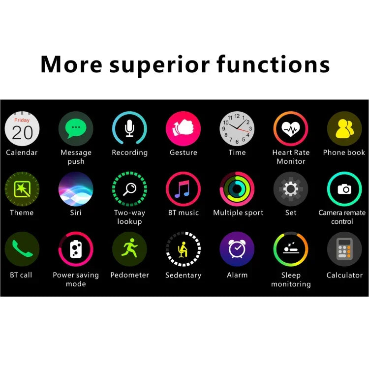 H55Pro Smartwatch mit 1,4-Zoll-TFT-Bildschirm und Bluetooth-Funktion, unterstützt Schlafüberwachung, Herzfrequenzmessung und Blutdruckmessung. Erhältlich mit Silikonarmband in verschiedenen Farben: Grün, Dunkelblau und Rosa.