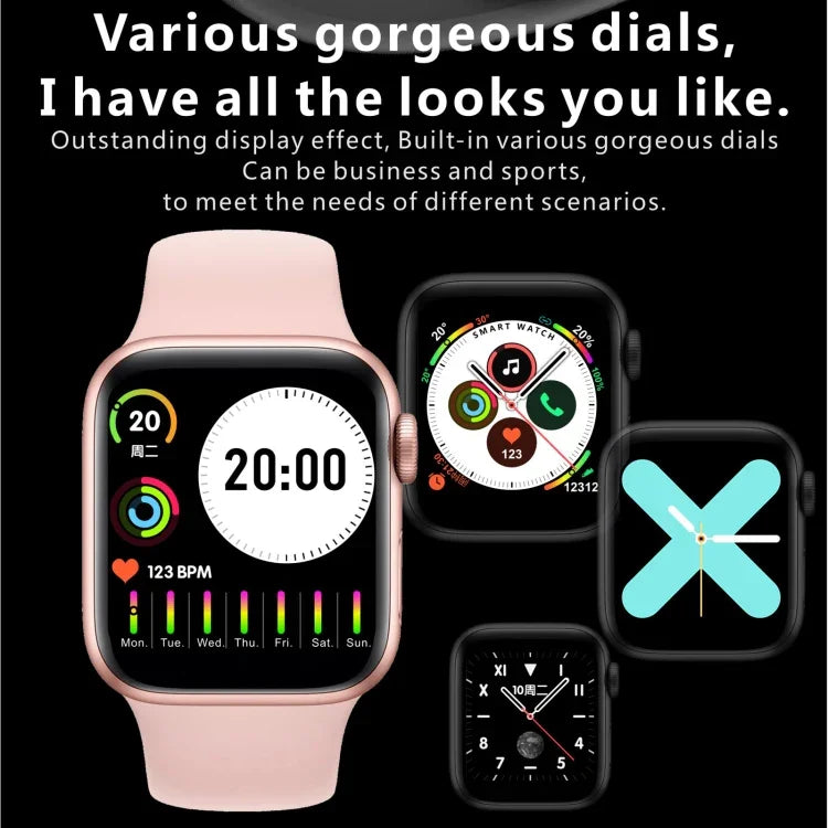 H55Pro Smartwatch mit 1,4-Zoll-TFT-Bildschirm und Bluetooth-Funktion, unterstützt Schlafüberwachung, Herzfrequenzmessung und Blutdruckmessung. Erhältlich mit Silikonarmband in verschiedenen Farben: Grün, Dunkelblau und Rosa.