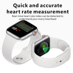 H55Pro Smartwatch mit 1,4-Zoll-TFT-Bildschirm und Bluetooth-Funktion, unterstützt Schlafüberwachung, Herzfrequenzmessung und Blutdruckmessung. Erhältlich mit Silikonarmband in verschiedenen Farben: Grün, Dunkelblau und Rosa.