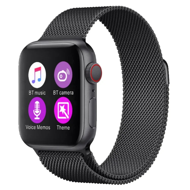 H55Pro Smartwatch mit 1,4-Zoll-TFT-Bildschirm und Bluetooth-Funktion, unterstützt Schlafüberwachung, Herzfrequenzmessung und Blutdruckmessung, Ausführung: Stahlarmband, Ausführung: Stahlarmband (Schwarz), Ausführung: Stahlarmband (Silber)