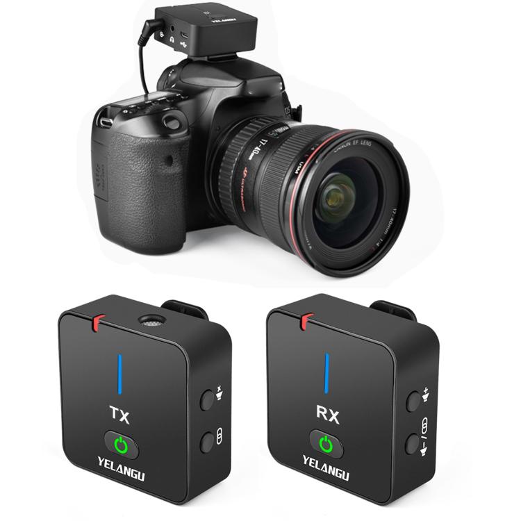 YELANGU MX5 2,4G Live-Übertragungs Interview Aufnahme Drahtloses Mikrofon