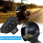 BT12 Motorradhelm-Bluetooth-Headset, Motorrad-Gegensprechanlage Bluetooth-Headset, BT12