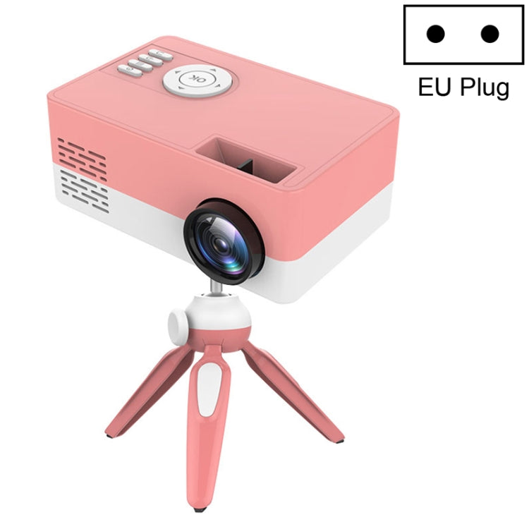 J15 1920 x 1080P HD Haushalts Mini LED Projektor mit Stativhalterung Unterstützung AV / HDMI x 1 / USB x1 / TF x 1, EU Stecker, US Stecker, UK Stecker, AU Stecker
