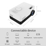 J15 1920 x 1080P HD Haushalts Mini LED Projektor mit Stativhalterung Unterstützung AV / HDMI x 1 / USB x1 / TF x 1, EU Stecker, US Stecker, UK Stecker, AU Stecker