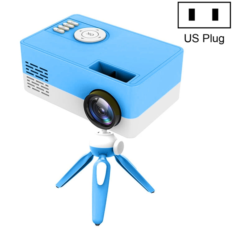 J15 1920 x 1080P HD Haushalts Mini LED Projektor mit Stativhalterung Unterstützung AV / HDMI x 1 / USB x1 / TF x 1, EU Stecker, US Stecker, UK Stecker, AU Stecker